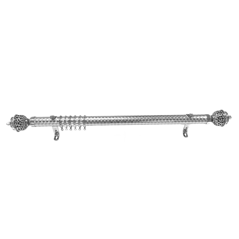 Srebrny karnisz z naklejkami